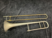 Vintage C.G. Conn 4H Artists' Medium Bore Trombone in Silver Plate - Serial 89X